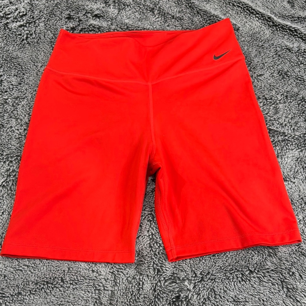 Nike Red Bike Shorts Lightweight Athletic Wear